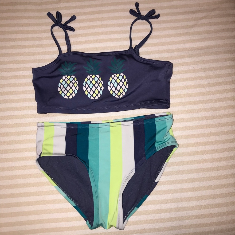 Justice Two Piece Pineapple Bikkni